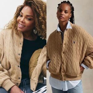 Ralph lauren oversized Cable-Knit Wool-Cashmere Jacket XS